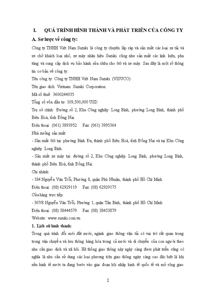 image for page Khái quát tình hình hoạt động và định hướng phát triển của công ty tnhh việt nam suzuki