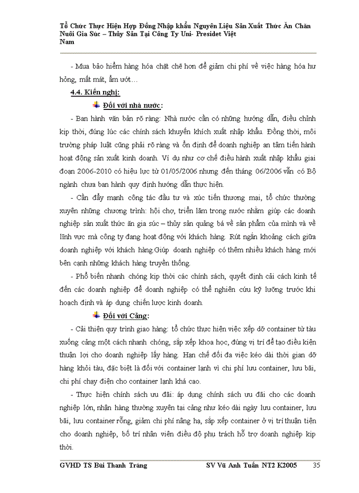 image for page Tổ chức ký kết và thực hiện hợp đồng nhập khẩu nguyên liệu sản xuất thức ăn gia súc – thủy sản tại công ty TNHH Uni-President Việt Nam