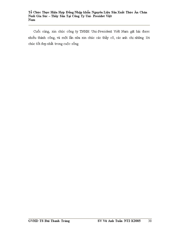 image for page Tổ chức ký kết và thực hiện hợp đồng nhập khẩu nguyên liệu sản xuất thức ăn gia súc – thủy sản tại công ty TNHH Uni-President Việt Nam