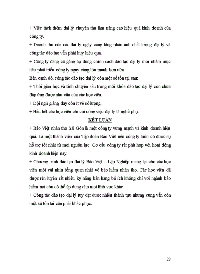 image for page Nâng cao hiệu quả đào tạo đại lý trong giai đoạn học việc tại công ty BẢO VIỆT NHÂN THỌ SÀI GÒN