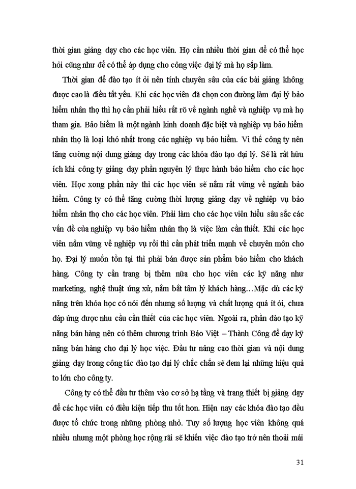 image for page Nâng cao hiệu quả đào tạo đại lý trong giai đoạn học việc tại công ty BẢO VIỆT NHÂN THỌ SÀI GÒN