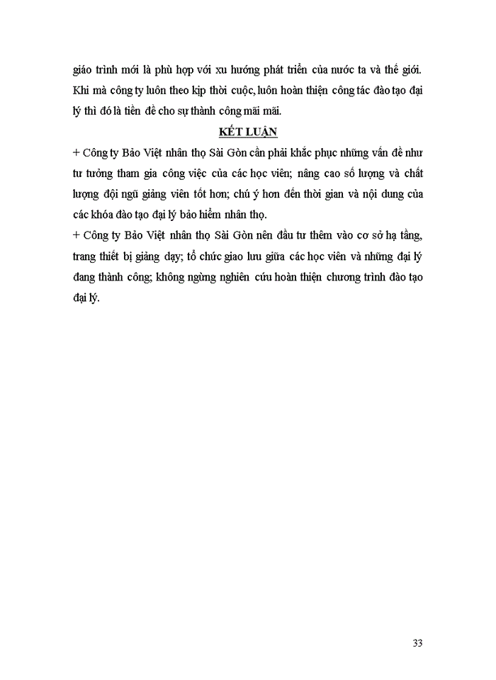 image for page Nâng cao hiệu quả đào tạo đại lý trong giai đoạn học việc tại công ty BẢO VIỆT NHÂN THỌ SÀI GÒN