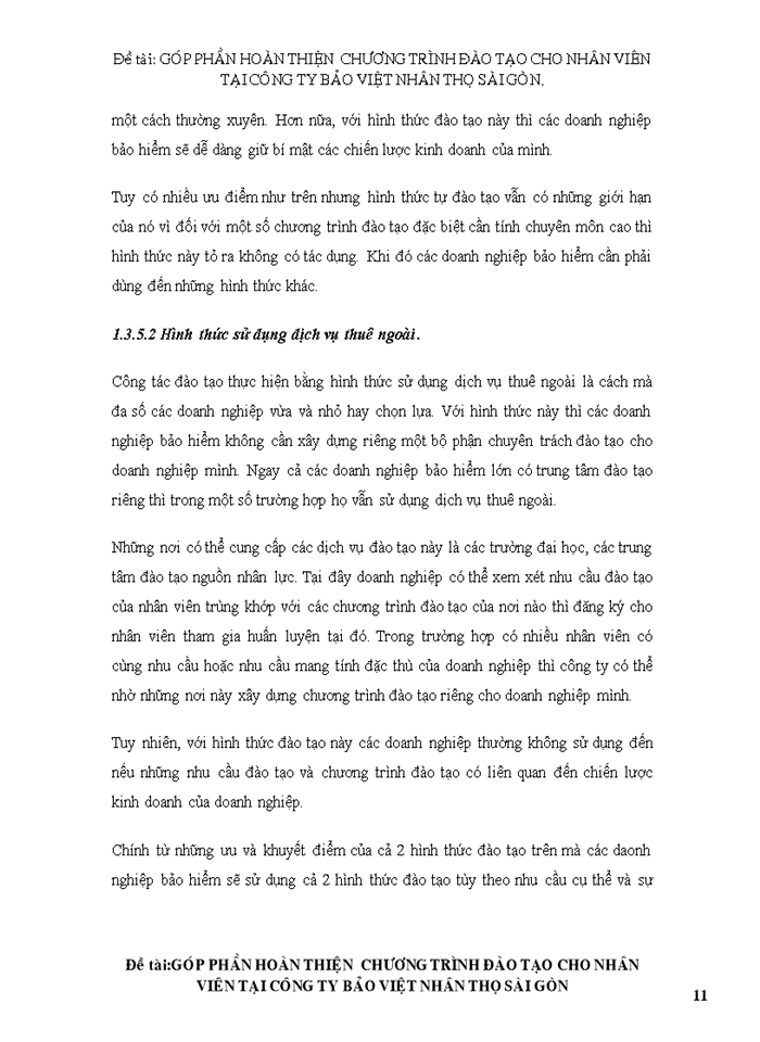 image for page Góp phần hoàn thiện  chương trình đào tạo cho nhân viên tại công ty BẢO VIỆT NHÂN THỌ SÀI GÒN