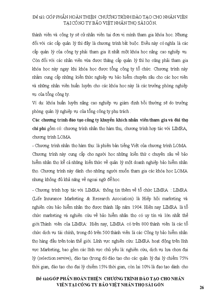 image for page Góp phần hoàn thiện  chương trình đào tạo cho nhân viên tại công ty BẢO VIỆT NHÂN THỌ SÀI GÒN