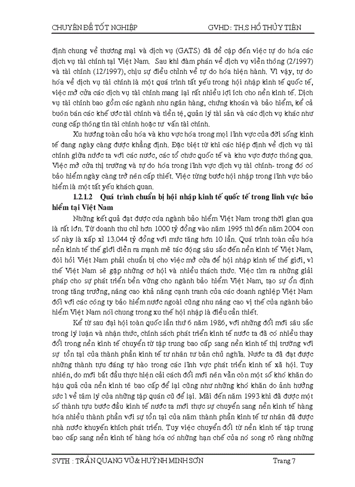 image for page Hội nhập kinh tế quốc tế với vấn đề mở cửa thị trường bảo hiểm VIỆT NAM