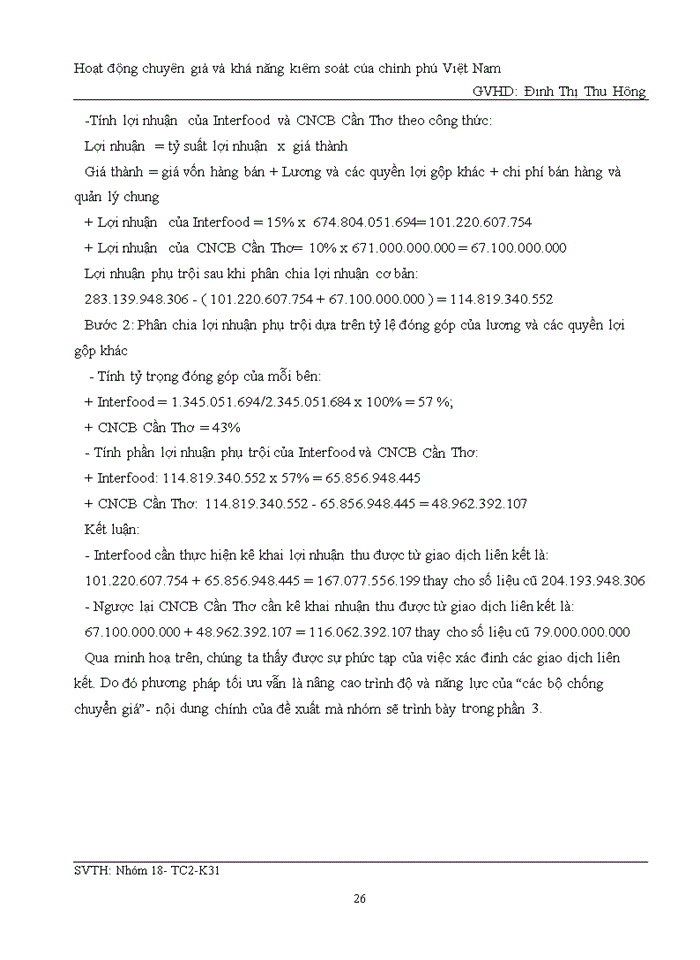 image for page Hoạt động chuyển giá và khả năng kiểm soát của CHÍNH PHỦ VIỆT NAM