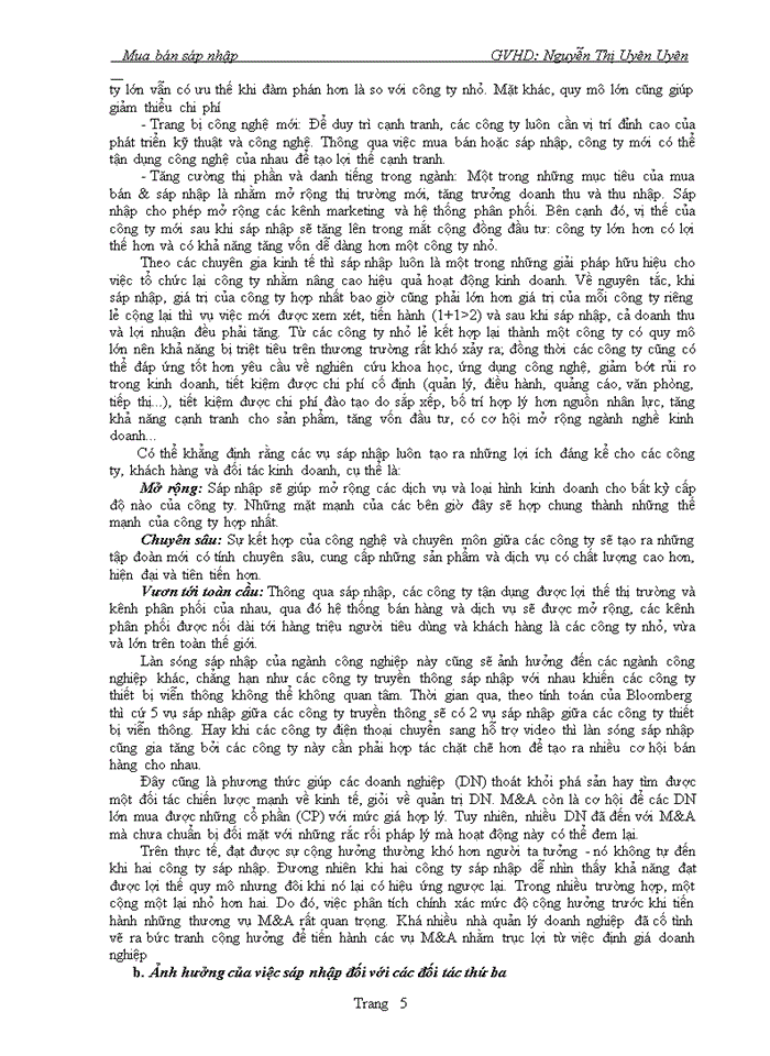 image for page Một số vấn đề về mua bán, sáp nhập doanh nghiệp