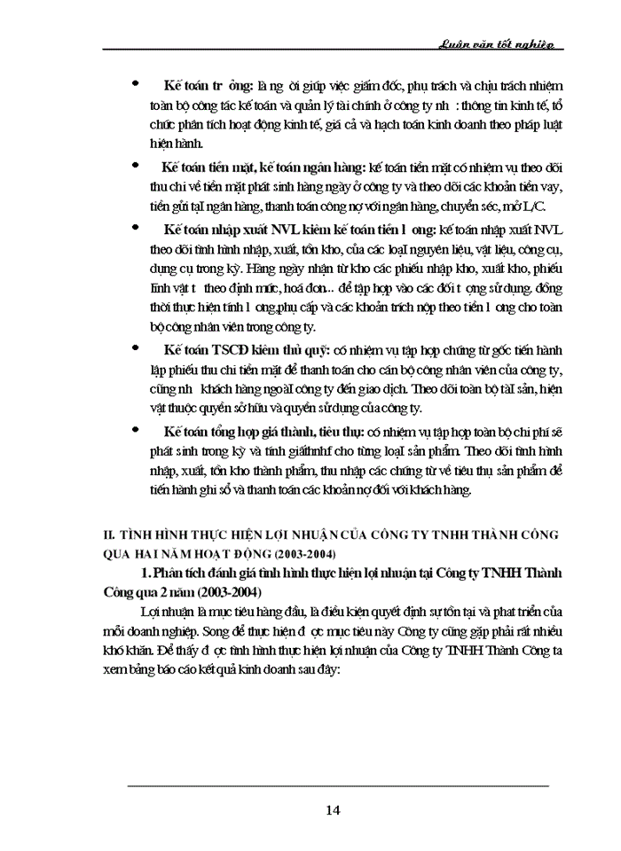 image for page Lợi nhuận và một số giải pháp chủ yếu tăng lợi nhuận tại Công ty TNHH Thành Công
