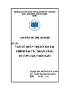 Vấn đề quản trị rủi ro tài chính tại  ngân hàng thương mại Việt Nam