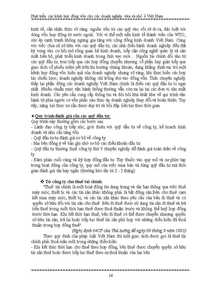 image for page Phát triển các kênh huy động vốn dành cho các doanh nghiệp vừa và nhỏ