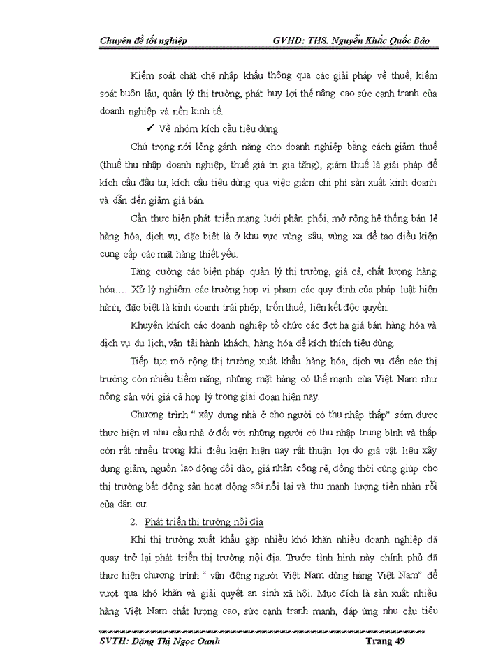 image for page Đánh giá tác động của suy thoái kinh tế hậu khủng hoảng và một số đề xuất về mặt chính sách tại VIỆT NAM
