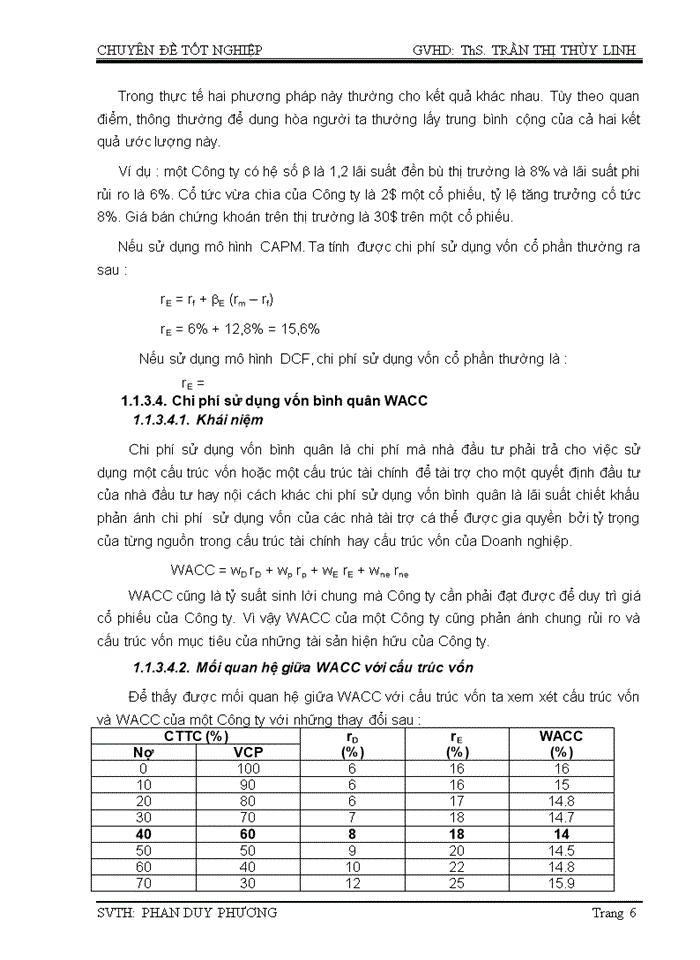 image for page Cấu trúc vốn của doanh nghiệp và hoạch định cấu trúc vốn tối ưu tại công ty cổ phần xây dựng LẬP PHƯƠNG