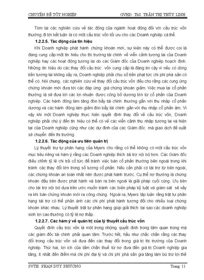 image for page Cấu trúc vốn của doanh nghiệp và hoạch định cấu trúc vốn tối ưu tại công ty cổ phần xây dựng LẬP PHƯƠNG