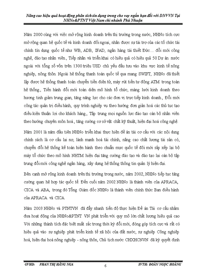 image for page Nâng cao hiệu quả hoạt động phân tích tín dụng trong cho vay ngắn hạn đối với dnvvn tại NHN&PTNT CHI NHÁNH PHÚ NHUẬN