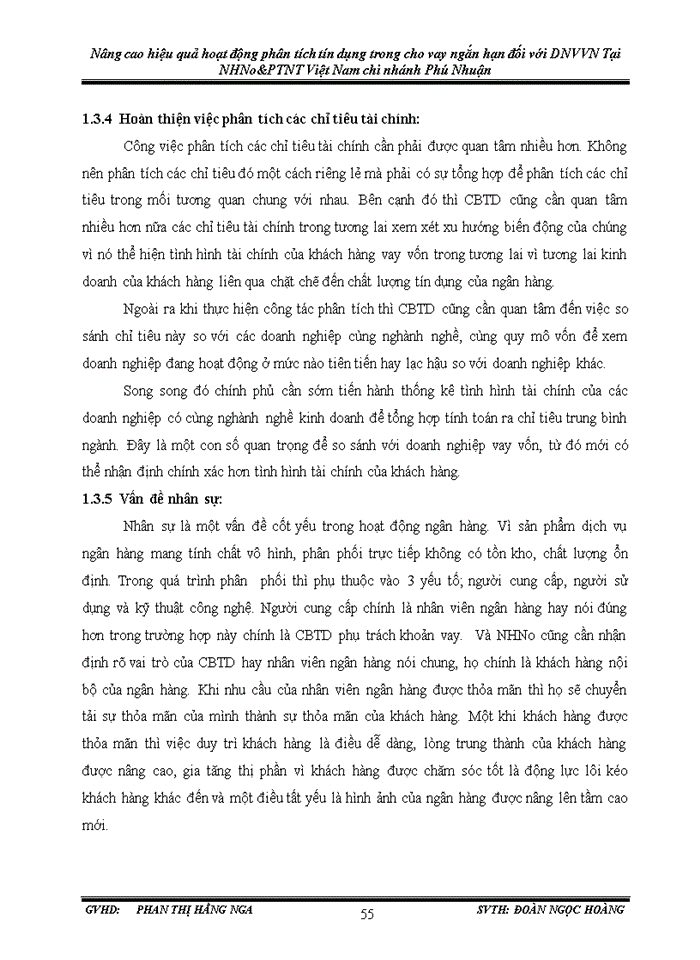 image for page Nâng cao hiệu quả hoạt động phân tích tín dụng trong cho vay ngắn hạn đối với dnvvn tại NHN&PTNT CHI NHÁNH PHÚ NHUẬN