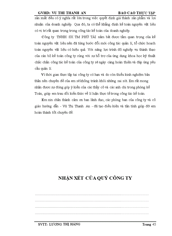 image for page Kế toán nguyên liệu vật liệu tại công ty TNHH SX-TM PHÚ TÀI