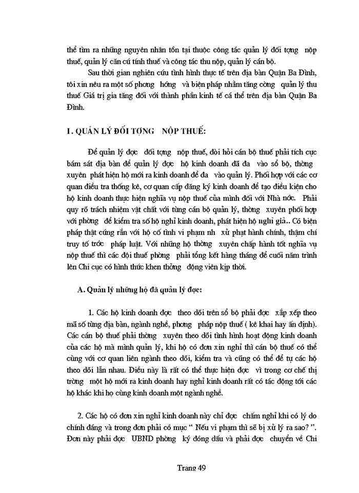 image for page Bàn về công tác quản lí thu thuế giá trị gia tăng ở khu vực kinh tế cá thể trên địa bàn quận Ba đình
