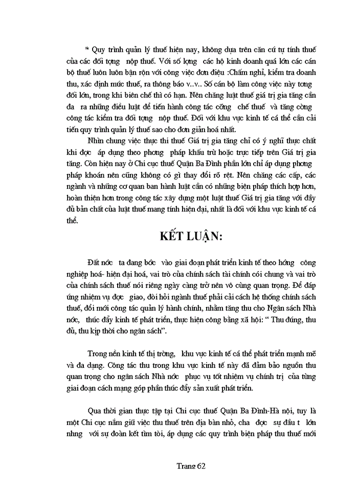 image for page Bàn về công tác quản lí thu thuế giá trị gia tăng ở khu vực kinh tế cá thể trên địa bàn quận Ba đình