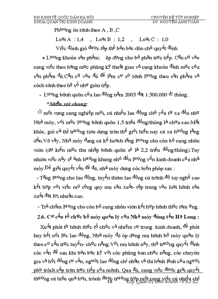 image for page Phân tích  tính hiệu quả sử dụng vốn và biện pháp nâng cao hiệu quả sử dụng vốn của Nhà máy đóng tầu Hạ Long