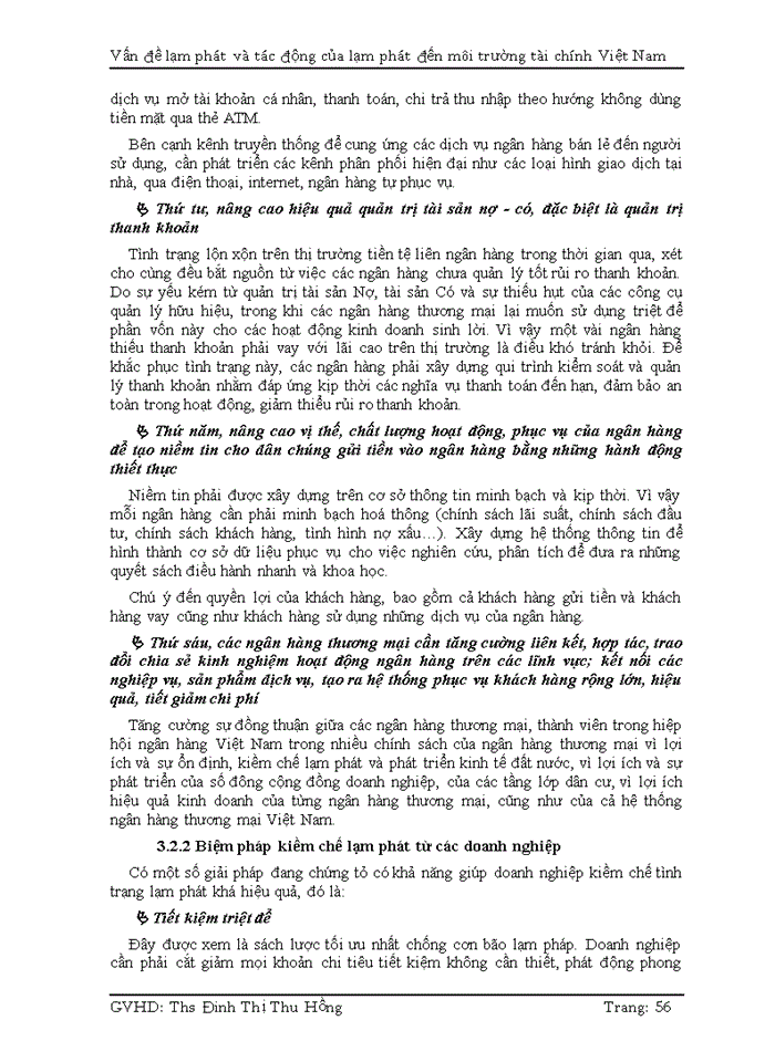 image for page Vấn đề lạm phát và tác động của lạm phát đến môi trường tài chính Việt Nam