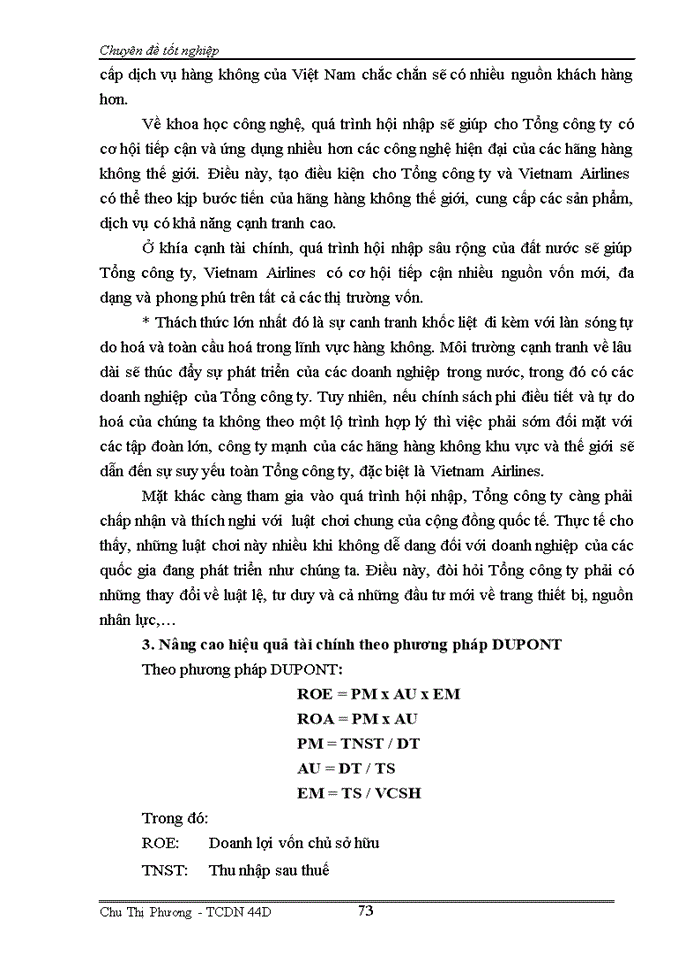 image for page Phân tích tài chính và nâng cao hiệu quả tài chính của Tổng công ty Hàng không Việt Nam