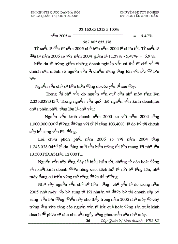 image for page Phân tích  tính hiệu quả sử dụng vốn và biện pháp nâng cao hiệu quả sử dụng vốn của Nhà máy đóng tầu Hạ Long