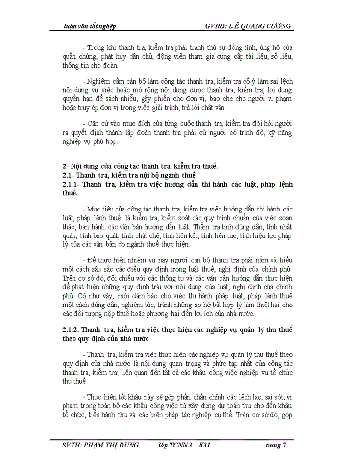 image for page Thuế và thanh tra, kiểm tra thuế