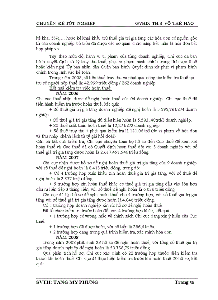 image for page Công tác kiểm tra thuế giá trị gia tăng và thuế thu nhập doanh nghiệp đối với doanh nghiệp ngoài quốc doanh trên địa bàn quận 5 tphcm