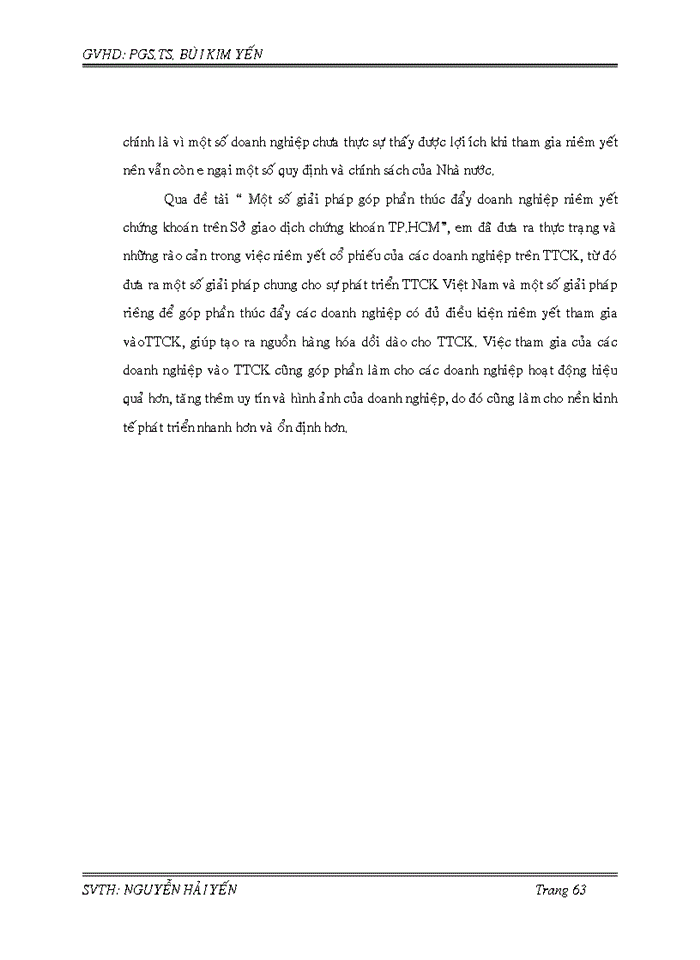 image for page Một số biện pháp thúc đẩy các doanh nghiệp niêm yết trên sở giao dịch chứng khoán thành phố hồ chí minh