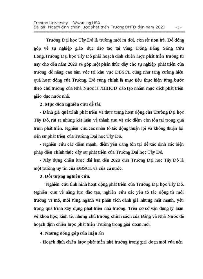 image for page Hoạch định chiến lược pht triển trường đại học ty đơ đến năm 2020