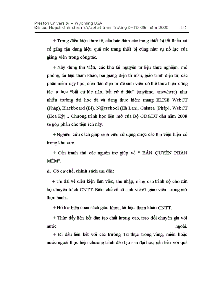 image for page Hoạch định chiến lược pht triển trường đại học ty đơ đến năm 2020