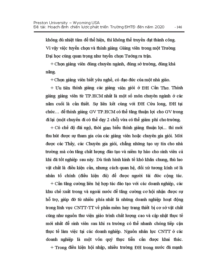 image for page Hoạch định chiến lược pht triển trường đại học ty đơ đến năm 2020