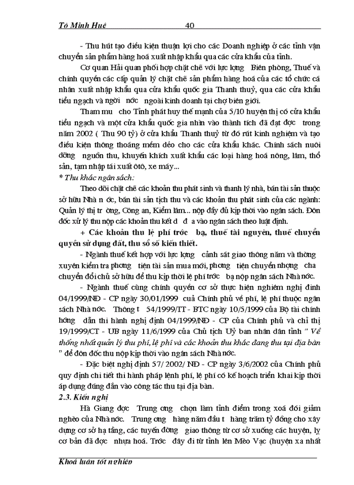 image for page Đổi mới công tác quản lý thu thuế trên địa bàn tỉnh Hà Giang