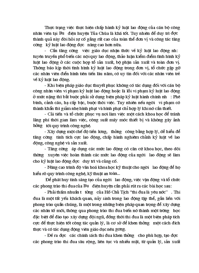 image for page Các biện pháp hoàn thiện công tác tổ chức lao động tại Bưu điện huyện Tủa chùa