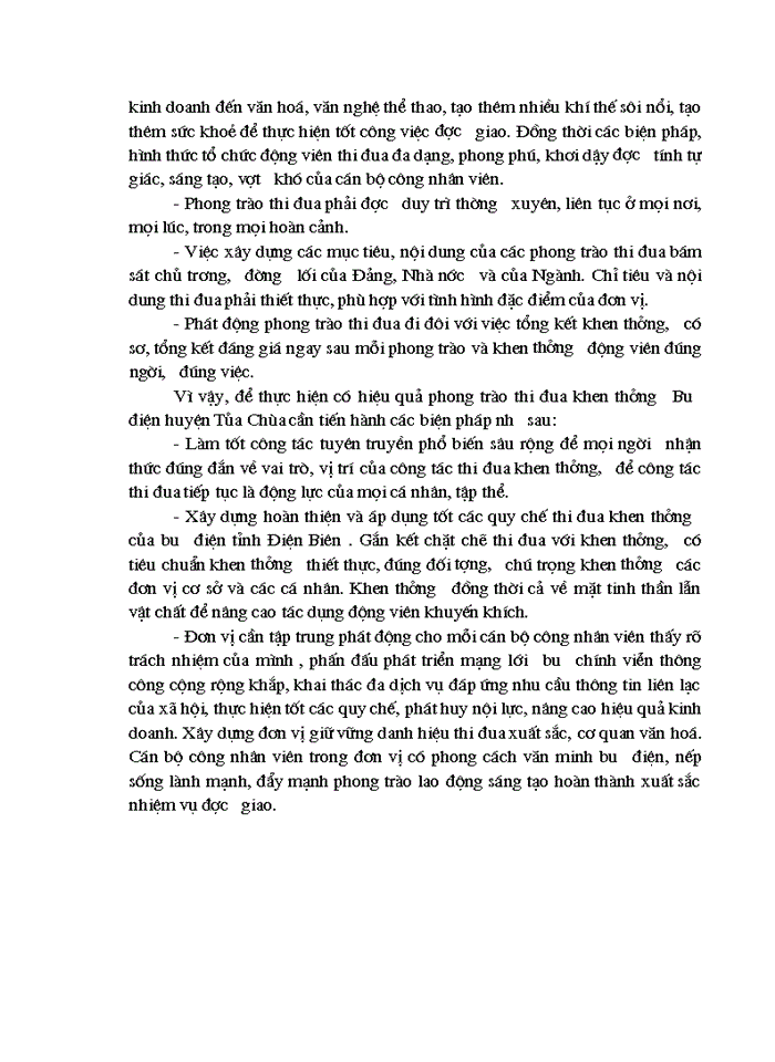 image for page Các biện pháp hoàn thiện công tác tổ chức lao động tại Bưu điện huyện Tủa chùa