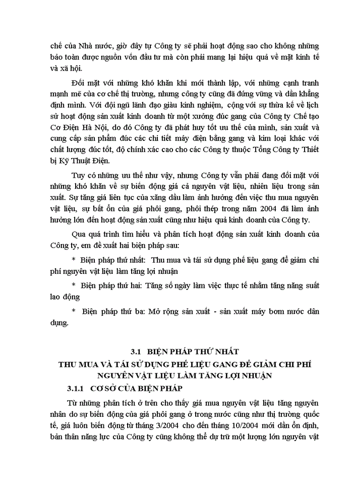 image for page Phân tích và đề xuất biện pháp nâng cao hiệu quả kinh doanh tại Công ty Cổ Phần Cơ Điện Hà Nội.
