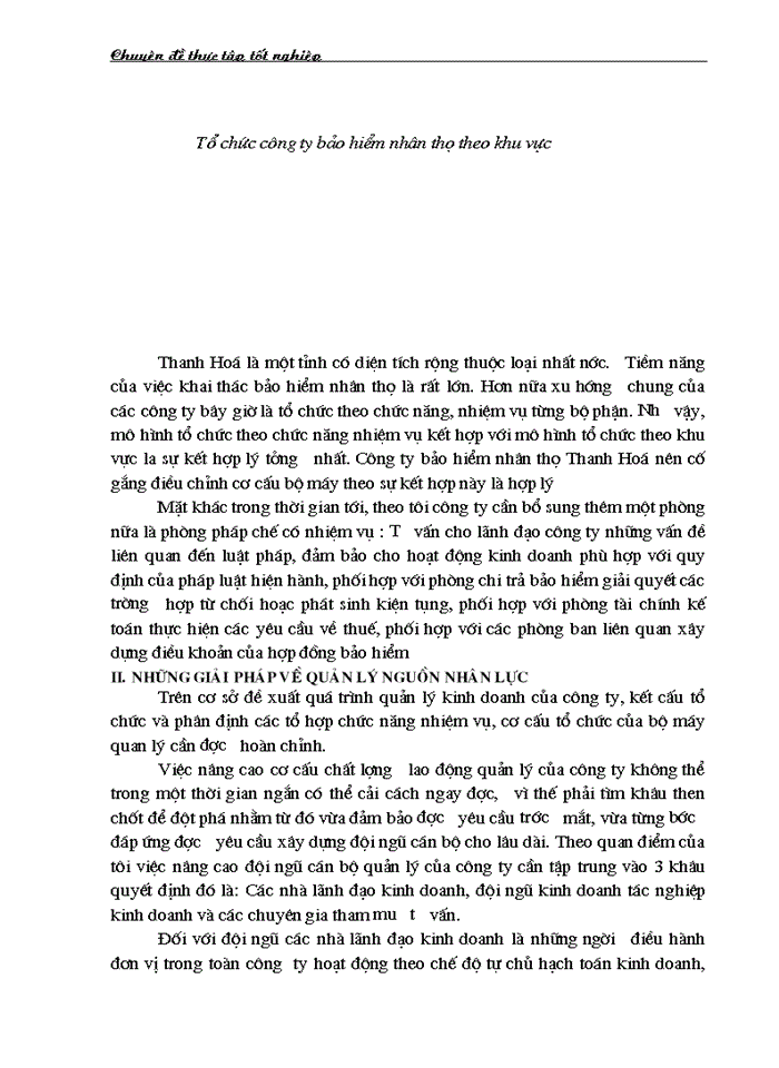image for page Nâng cao năng lực hoạt động của bộ máy quản lý ở công ty bảo hiểm nhân thọ Thanh Hoá
