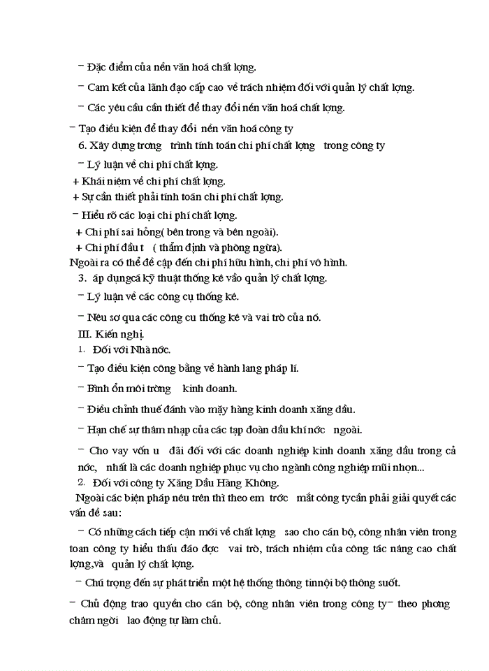 image for page Tạo điều kiện thuận lợi áp dụng thành công hệ thống quản lý chất lượng theo tiêu chuẩnQuốc tế ISO90012000 ở công ty Xăng Dầu Hàng Không