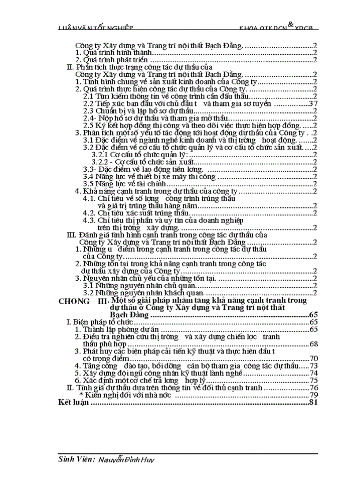 image for page Một số giải pháp nhằm tăng khả năng cạnh tranh trong dự thầu xây dựng  ở Công ty Xây dựng vàTrang trí nội thất Bạch Đằng