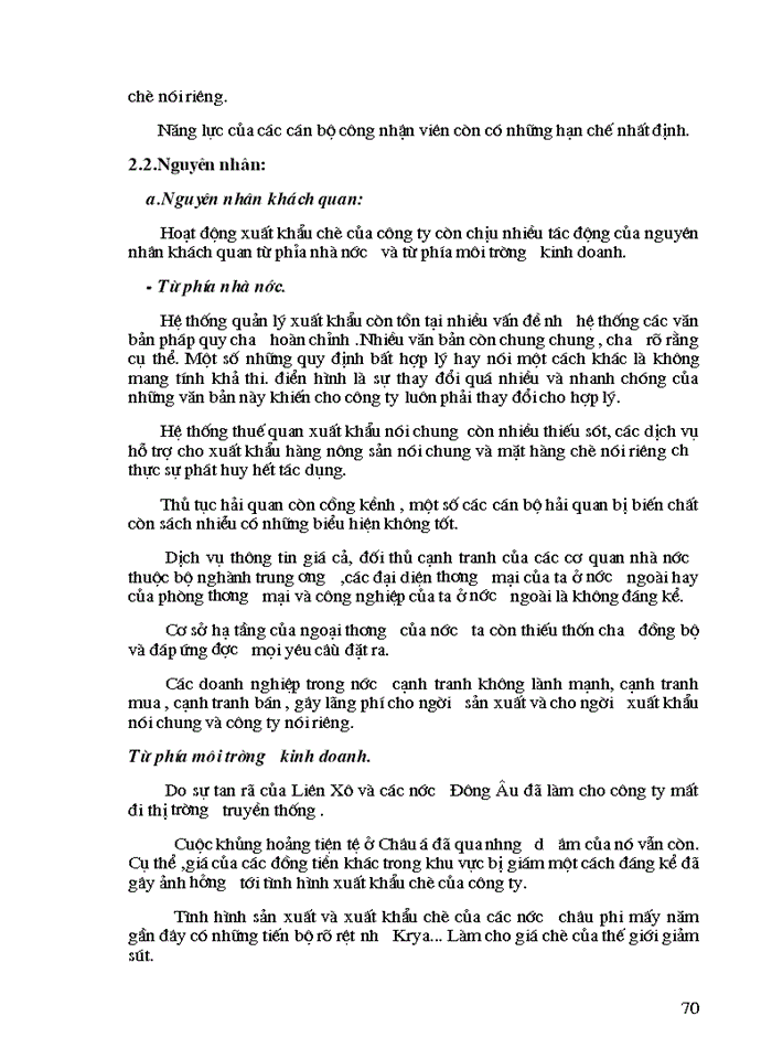 image for page Lý luận chung về hoạt động xuất khẩu và khái quát về xuất khẩu chè