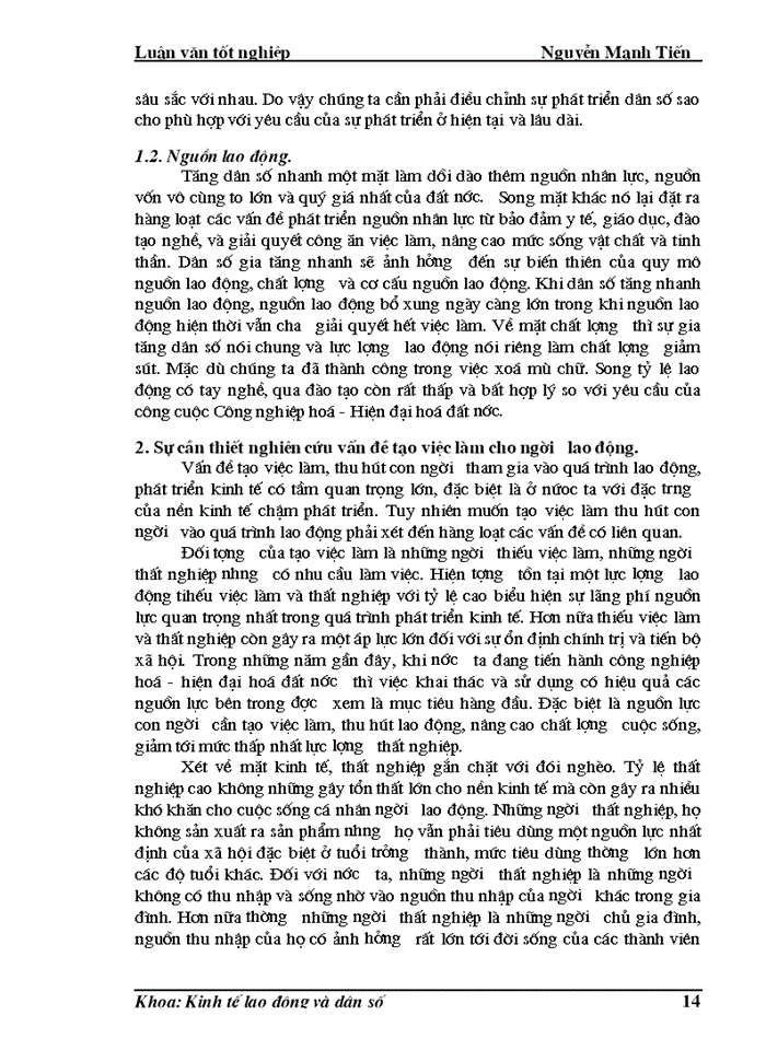 image for page Phân tích biến động dân số, lao động  và việc làm ở huyện Lập Thạch trong giai đoạn hiện nay