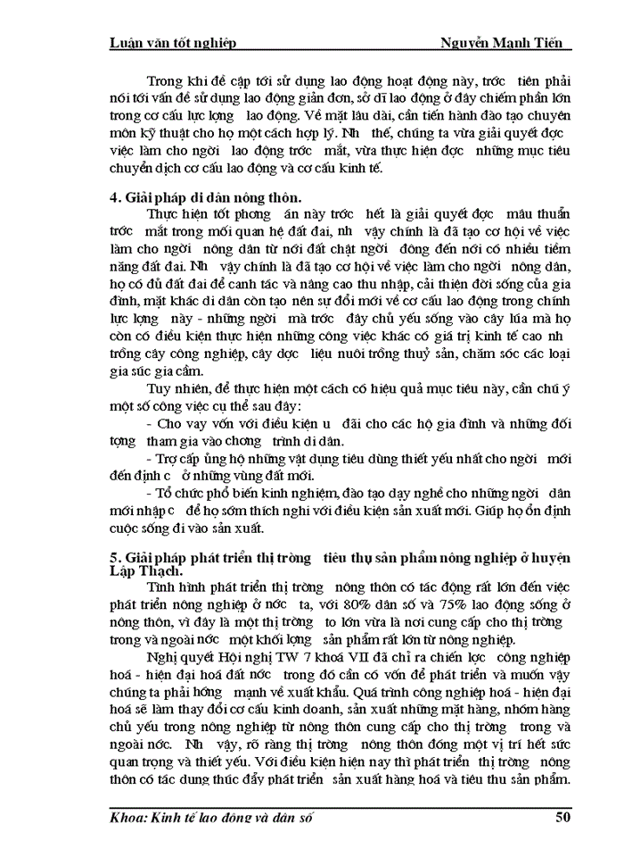 image for page Phân tích biến động dân số, lao động  và việc làm ở huyện Lập Thạch trong giai đoạn hiện nay