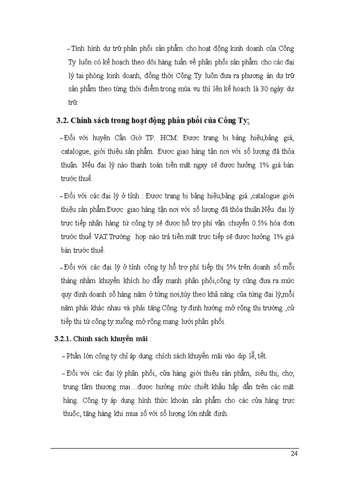 image for page Hoạt động phân phối của Công ty TNHH C&T