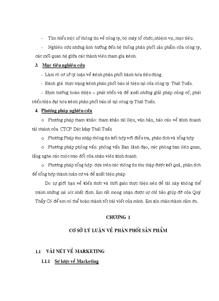 image for page Các giải pháp hoàn thiện – phát triển kênh phân phối bán lẻ tại ctcp dệt may thái tuấn