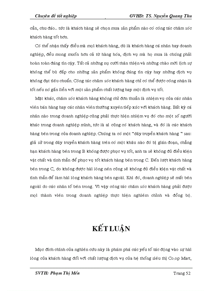 image for page Nghiên cứu các yếu tố ảnh hưởng đến sự hài lòng của khách hàng đối với dịch vụ bán hàng của hệ thống siêu thị co.op mart