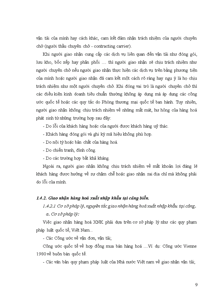 image for page Tìm hiểu quy trình giao nhận hàng hóa xuất nhập khẩu bằng đường biển và đề xuất giải pháp nâng cao hiệu quả kinh doanh tại công ty cổ phần thương mại XNH và DV          Tân Bình - TACOMSE