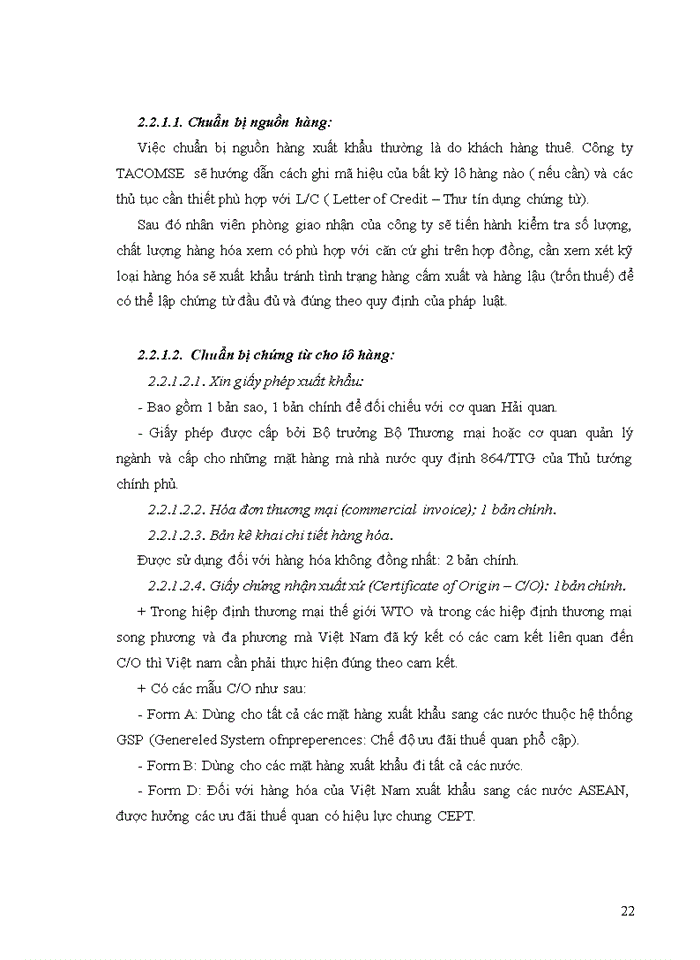 image for page Tìm hiểu quy trình giao nhận hàng hóa xuất nhập khẩu bằng đường biển và đề xuất giải pháp nâng cao hiệu quả kinh doanh tại công ty cổ phần thương mại XNH và DV          Tân Bình - TACOMSE