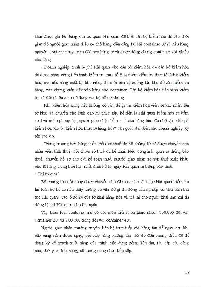 image for page Tìm hiểu quy trình giao nhận hàng hóa xuất nhập khẩu bằng đường biển và đề xuất giải pháp nâng cao hiệu quả kinh doanh tại công ty cổ phần thương mại XNH và DV          Tân Bình - TACOMSE