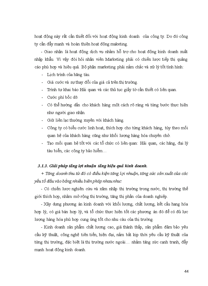 image for page Tìm hiểu quy trình giao nhận hàng hóa xuất nhập khẩu bằng đường biển và đề xuất giải pháp nâng cao hiệu quả kinh doanh tại công ty cổ phần thương mại XNH và DV          Tân Bình - TACOMSE
