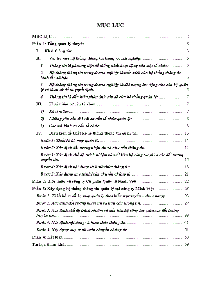 image for page Thiết kế và xây dựng hế thống thông tin quản trị theo mô hình trực tuyến chức năng tại Công ty cổ phần Quốc tế Minh Việt